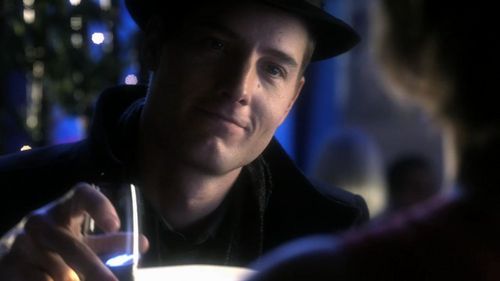  Oliver wearing a black hat as part of a disguise in "Masquerade" <333
