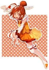  Well, I look mostly like Cure Sunny, 或者 "Akane" from Smile! PreCure. I have long red hair and amber/brown eyes. Personality wise? I could be classified as many characters but I mostly identify with...well, the intelligent one in a group.