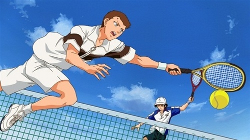  Ryoma plays tênis against Yuuta in the Prefecturals from Prince of Tennis...