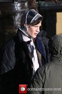Matt Smith with I don't what he wears on the head