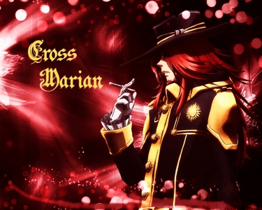  My name starts with C so 交叉, 十字架 Marian from D gray man.