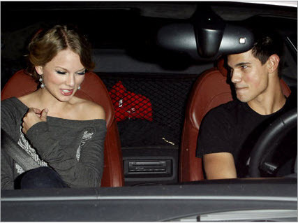  this is mine:Tay(Swift) in Taylor Lautner's car:)