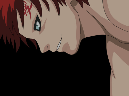  We never do get to see Gaara without a شرٹ, قمیض on.... Oh wow *nosebleed*