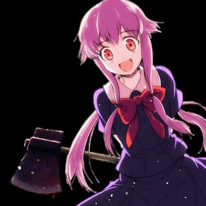 i'll post my most feared character. Gasai Yuno.

i'm not kidding, she's scaring me to death.
