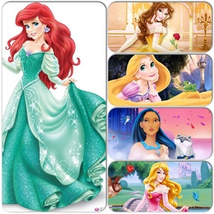 1) Ariel
2) Belle
3) Rapunzel
4) Pocahontas 
5) Aurora