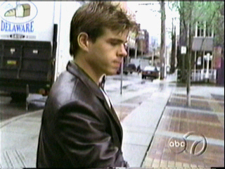 Matthew wearing a black coat and looking sexy!!! :P