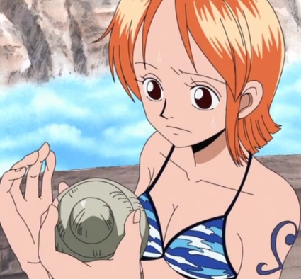  Nami-chan from One Piece has مالٹا, نارنگی hair!