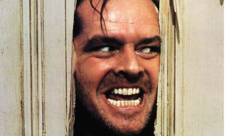  Jack Nicholson in The Shining.
