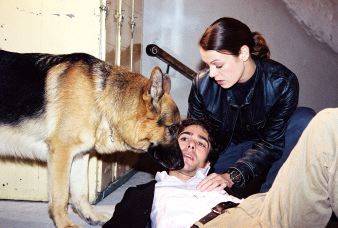  Rex and Nikki checking Marc after a psychopath shot him. Good luck he's wearing his anti-bullets vest.