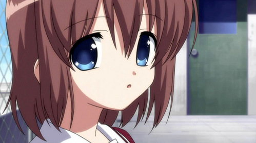  I guess I will answer this. *Sighs* I have to retype a bit long of a paragraph. e_e Anyways,I don't hate her I just strongly dislike her. ...[b] Yuka Minase from 11eyes. [/b] Now,if you first look at the picture and if you have only watched a couple of episodes that are really near the beginning of the anime,you might think she's cute and that I have no reason to dislike her. Wrong. As the series progress she starts to change,turning into a tsundere isn't that big of a deal but she stops caring about her friends,she puts a razor in one of her friend's tsaa and she watches another friend get gutted alive without feeling sad or anything. She also won't lay off Kakeru and always tries to make him pay attention to her. She does that to the point that she comes out in the morning in nothing but her bra and underwear. She gets really annoying.