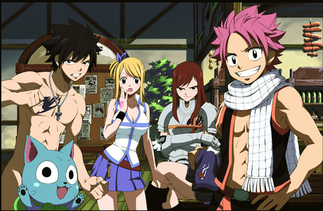  Why not try Fairy Tail, it's an awesome shounen Аниме