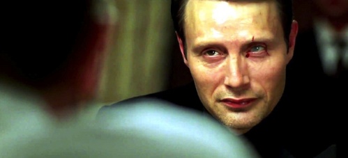  Mads Mikkelsen in James Bond Casino Royale, bleeding from his eye.