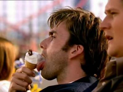 David Tennant eating an ice cream :)
