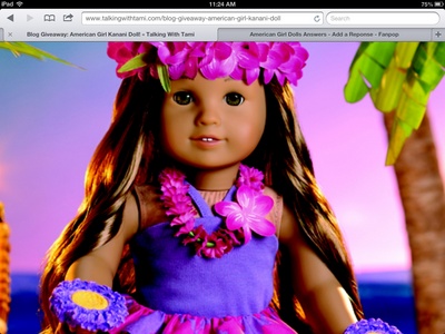  I have 2 historical character muñecas which is Kanani and Mckenna I have everything for them and I have all of the stuff. This is my first one oh I forgot to tell tu I have one I created. This is my first one Kanani I will give tu all 3 of my muñecas pics on here I publicado these on a website ok that's were I am taking pics from my muñecas ok.