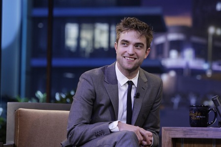  my baby on one of his appearances on jay Leno,with a clip on microphone on his lapel<3