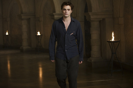  my baby in a scene from New Moon with his chemise partially buttoned.It would look even better completely unbuttoned and on the floor suivant to my bed,along with the rest of his clothes<3