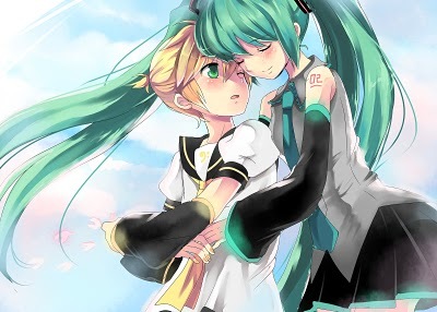  it hatsune miku and len kagamine all the way