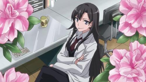  I'm not sure if this is really a lab coat, but it kinda looks like one. Shizuka Hiratsuka from My Teen Romantic Comedy Snafu.