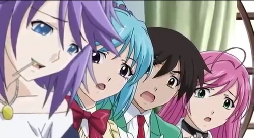 Yea this is really funny

Mizore isn't writing notes; she's writing tsukune's name over and over again. 