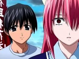  Lucy and Kouta from Elfen Lied