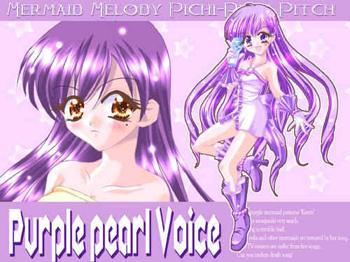  this is Karen from Pichi Pichi Pitch.. an জীবন্ত with purple hair.. she's so fab! i really like her..