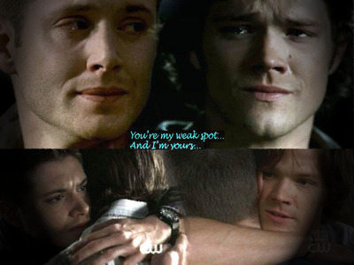  I'd be in a constant panic for their welfare - They always seem to pull through in the end but it's always a rocky ride - so I'd be permanently on edge. I'd want to protect them and ease their troubled minds. I Cinta the characters of Dean and Sam but on reflection I don't think I'd want to be the Winchester sister - I couldn't handle the stress. Plus I'd be another thing for them to worry about - they are each other's weak spot - having 2 weak spots sejak having sister may be one weak spot too many. All in all although I'd be proud of them - I think it would unbearable to be that close to them! Phew! Cheers, Stevie x x