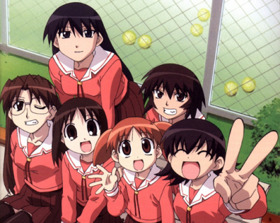  Azumanga Daioh, because it was the first Anime I ever watched and one of the first mangas, and it is also my fave anime. I think I have berkata that several times on this club now LOL I'm a bit of an Azumangafan to say the least, I like the Yotsuba@! Manga too, that was the first actual genuine Japanese Manga I ever read.