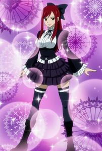  hmm... there's so many i wanna meet~ >_> but I guess Erza... I wanna eat cake with her! :D