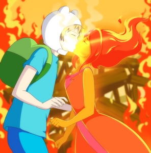  my reaction was like "oh snap! He's going for it!" then i thought "NOOO! Flame princess!" then i was like "Jealous PB?" Then i made myself a emparedado, sándwich de and rewatched the episode.