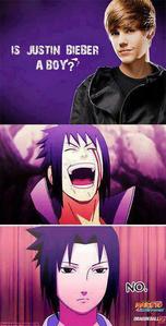  Sasuke's face makes this priceless xD