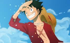  I'm wearing a red シャツ like Luffy~!
