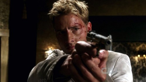 my hottie in a scene from "Roulette", one of the few times he's wielding a gun <3333