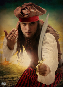  Pattinson the pirate.Shiver me timbers...permission to come aboard,Captain?