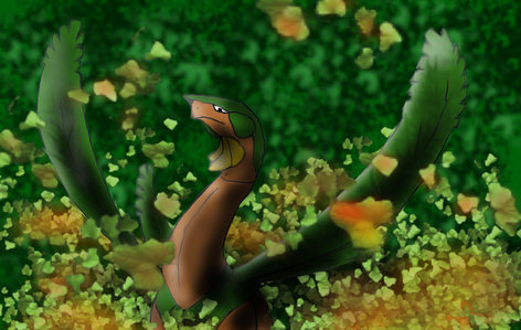  I would upendo to bring Tropius here. he would always have bananas on him and he would be fun to fly on, plus he looks like a dinosaur that would just be awesome.