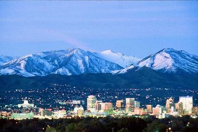  Not the best pic I could find but here: It's Salt Lake City.....................