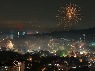  My Town looks like this when its Diwali (festival of lights) here. :)