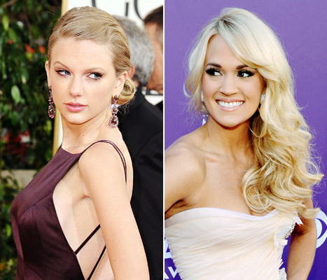  How about both?Here is a 2 for 1 pic of Taylor,on the L,and Carrie on the R.Hope 你 like the pic:)