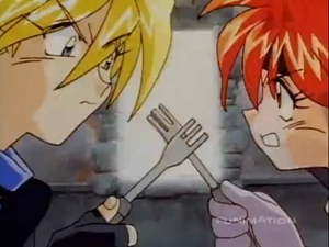  Lina and Gourry from Slayers