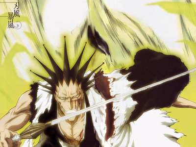  Kenpachi Zaraki (Bleach) he is completely obsessed with fighting........