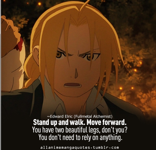  Okay,Well I really l’amour this quote! it's from Ed in FMA!!
