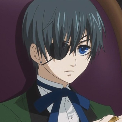  Well some people consider Ciel Phantomhive's hair is black with a tint, but I think it's dark navy blue.