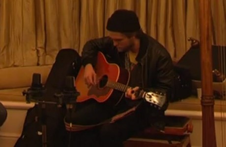 my baby playing the guitar just for me.He can also play the piano<3