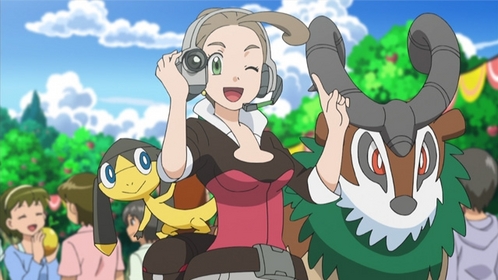  It has been conformed that there will be an anime based on Pokemon X and Y. It is going to start in jepang this October. Plus if they get it we are going to get it here in america. There is a episode in Japan's last season of the Best Wishes generation that has a character named Alexa who is appearing in the new region. Helioptile, Gogoat and Noivern are also berkata to appear in this episode. This is a picture of Alexa Helioptile and Gogoat. Notice that Noivern is not in this picture. That does not mean that it is not appearing in the episode. After the N arc which america is in the middle of right now we will probably get one lebih season to finnish off this generation of the anime. I am looking lebih meneruskan, ke depan to the anime generation based on Pokemon X and Y games lebih then the last season of this generation after the N arc is finnished. I hope this helped!!!