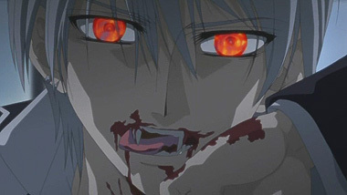  lol this is an interesting swali ^_^ to be honest...no, i DON'T get turned on kwa blood. but there probably will be people out there who DO get turned on kwa all that stuff :P i don't really mind watching anime with blood, and in a way blood can be au is good (visual effects, for the storyline etc.) :3 imagine a vampire anime without blood :O what will the Wanyonya damu drink?? an anime with killing and stabbing but no blood?? Higurashi without blood?? so in the end, i don't mind seeing blood and i think it is very important :)