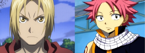 Can't decide between Edward (Fullmetal alchemist) and Natsu (Fairy tail). I love them both :) And I think I'm starting to like (love) Luffy (One Piece) too.