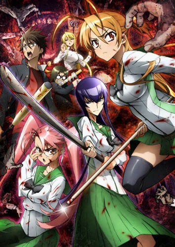  My favorito! horror anime is High School Of The Dead .