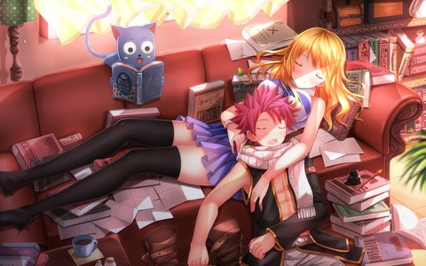  At the moment. This is my wallpaper. It's of Natsu,Lucy and Happy from Fairy Tail. But I will change it soon.