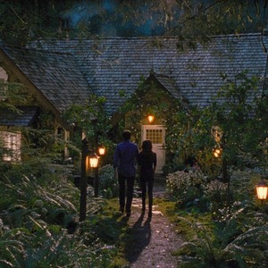  my handsome Robert with the beautiful Kristen Stewart,as Edward&Bella in a scene from BD 2 outside their cozy little cottage<3