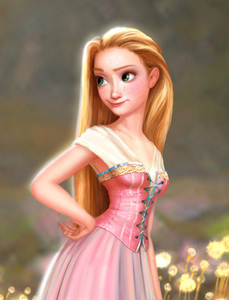  You're head shape is most like Aurora, so from that resemblance tu might as well look like her the most. Your hair, however reminds me of Ariel's and Rapunzel's in her original character design. Another heroine tu look like is Eilonwy from The Black Cauldron.