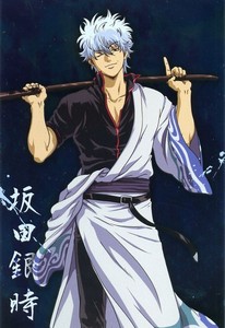  Gintoki with his Touyako XD The most epic wooden sword ever X3